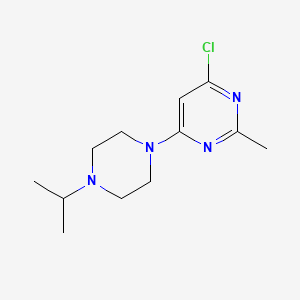 molecular formula C12H19ClN4 B1467485 4-Chloro-6-(4-isopropylpiperazin-1-yl)-2-methylpyrimidine CAS No. 1465457-94-6
