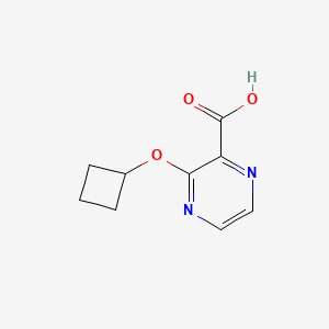 molecular formula C9H10N2O3 B1467487 3-Cyclobutoxypyrazine-2-carboxylic acid CAS No. 1342510-36-4