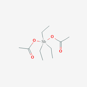 [Acetyloxy(triethyl)-lambda5-stibanyl] acetate