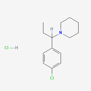 1-(1-(p-Chlorophenyl)propyl)piperidine hydrochloride