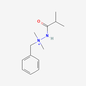 Benzyl-dimethyl-(2-methylpropanoylamino)azanium