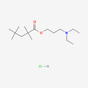 Valeric acid, 2,2,4,4-tetramethyl-, 3-diethylaminopropyl ester, hydrochloride