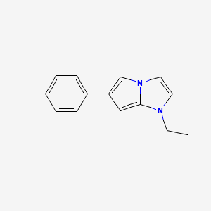 1H-Pyrrolo(1,2-a)imidazole, 1-ethyl-6-(p-tolyl)-