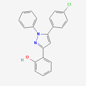 6-[5-(4-Chlorophenyl)-1-phenyl-1,2-dihydro-3H-pyrazol-3-ylidene]cyclohexa-2,4-dien-1-one