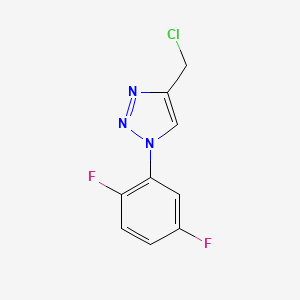 molecular formula C9H6ClF2N3 B1467493 1-(2,5-difluorofenil)-4-(clorometil)-1H-1,2,3-triazol CAS No. 1247578-84-2