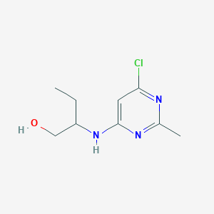 molecular formula C9H14ClN3O B1467496 2-[(6-Chloro-2-methylpyrimidin-4-yl)amino]butan-1-ol CAS No. 1248240-36-9