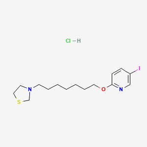 3-(7-(5-Iodo-2-pyridyloxy)heptyl)thiazolidine hydrochloride