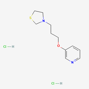 Thiazolidine, 3-(3-(3-pyridyloxy)propyl)-, dihydrochloride