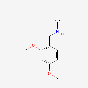 molecular formula C13H19NO2 B1467503 N-[(2,4-dimethoxyphenyl)methyl]cyclobutanamine CAS No. 1249017-05-7