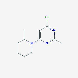 4-Chloro-2-methyl-6-(2-methylpiperidin-1-yl)pyrimidine