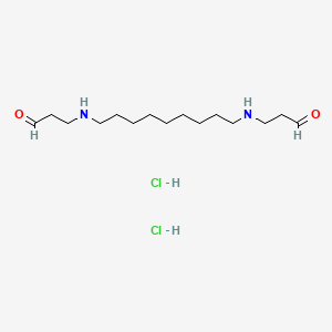 Propionaldehyde, 3,3'-(nonamethylenediimino)di-, dihydrochloride