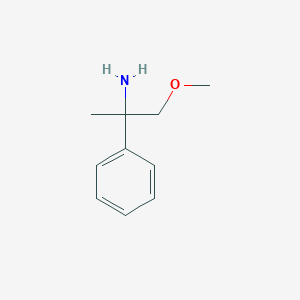 molecular formula C10H15NO B1467506 1-Methoxy-2-phenylpropan-2-amine CAS No. 1247731-51-6