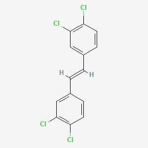 1,2-Dichloro-4-((E)-2-(3,4-dichlorophenyl)ethenyl)benzene