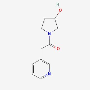 1-(3-Hydroxypyrrolidin-1-yl)-2-(pyridin-3-yl)ethan-1-one