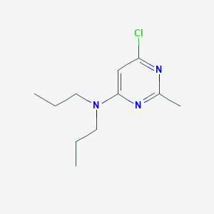 molecular formula C11H18ClN3 B1467515 6-chloro-2-methyl-N,N-dipropylpyrimidin-4-amine CAS No. 1249856-23-2