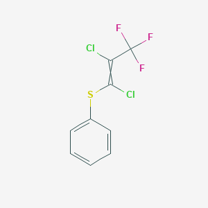 [(1,2-Dichloro-3,3,3-trifluoroprop-1-en-1-yl)sulfanyl]benzene