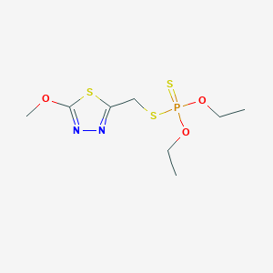 o,o-Diethyl s-[(5-methoxy-1,3,4-thiadiazol-2-yl)methyl] phosphorodithioate