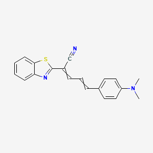 2-(1,3-Benzothiazol-2-yl)-5-[4-(dimethylamino)phenyl]penta-2,4-dienenitrile