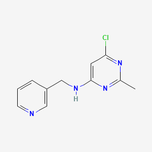 molecular formula C11H11ClN4 B1467518 6-chloro-2-methyl-N-(pyridin-3-ylmethyl)pyrimidin-4-amine CAS No. 1111849-81-0