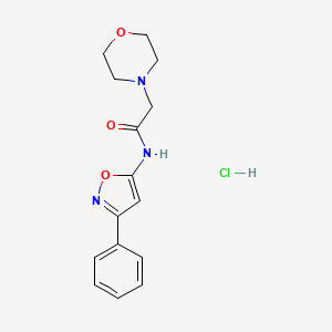 N-(3-Phenyl-5-isoxazolyl)-4-morpholineacetamide monohydrochloride