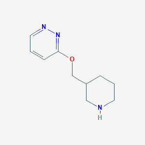 molecular formula C10H15N3O B1467519 3-(Piperidin-3-ylmethoxy)pyridazine CAS No. 1250210-07-1