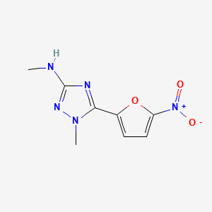 s-Triazole, 1-methyl-3-methylamino-5-(5-nitro-2-furyl)-