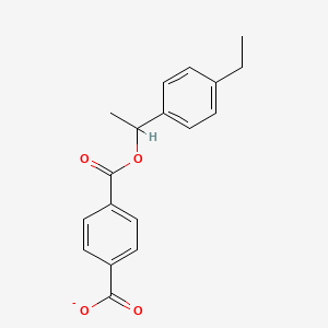 4-{[1-(4-Ethylphenyl)ethoxy]carbonyl}benzoate