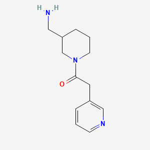1-(3-(Aminomethyl)piperidin-1-yl)-2-(pyridin-3-yl)ethan-1-one