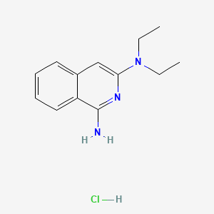 Isoquinoline, 1-amino-3-(diethylamino)-, monohydrochloride