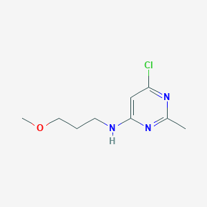molecular formula C9H14ClN3O B1467528 6-chloro-N-(3-methoxypropyl)-2-methylpyrimidin-4-amine CAS No. 1248602-93-8
