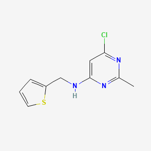 6-chloro-2-methyl-N-(thiophen-2-ylmethyl)pyrimidin-4-amine