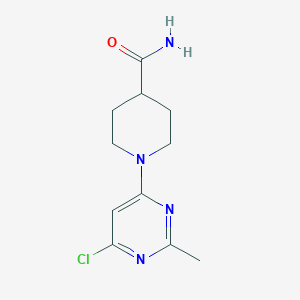 1-(6-Chloro-2-methylpyrimidin-4-yl)piperidine-4-carboxamide