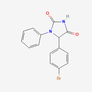 2,4-Imidazolidinedione, 5-(4-bromophenyl)-1-phenyl-