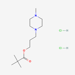 Pivalic acid, 3-(4-methyl-1-piperazinyl)propyl ester, dihydrochloride