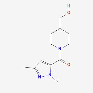 (1,3-dimethyl-1H-pyrazol-5-yl)(4-(hydroxymethyl)piperidin-1-yl)methanone