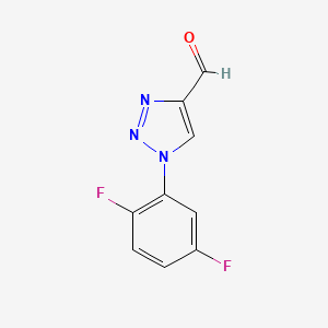 1-(2,5-difluorophenyl)-1H-1,2,3-triazole-4-carbaldehyde