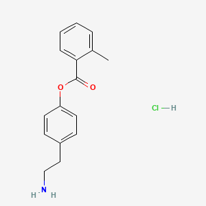 4-(2-Aminoethyl)phenyl 2-methylbenzoate hydrochloride