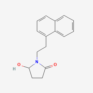 2-Pyrrolidinone, 5-hydroxy-1-[2-(1-naphthalenyl)ethyl]-