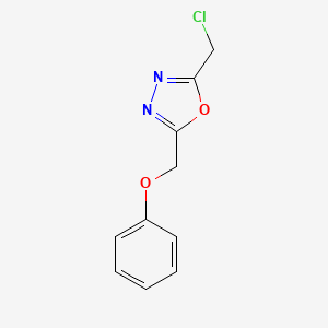 2-(Chloromethyl)-5-(phenoxymethyl)-1,3,4-oxadiazole