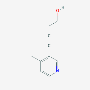molecular formula C10H11NO B1467587 4-(4-Methylpyridin-3-yl)but-3-yn-1-ol CAS No. 1511392-28-1