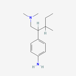 4-[1-(Dimethylamino)-3-methylpentan-2-yl]aniline