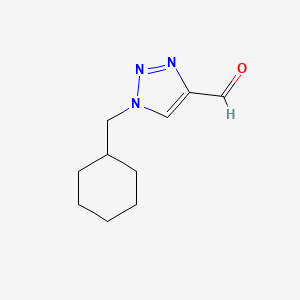 molecular formula C10H15N3O B1467588 1-(cyclohexylmethyl)-1H-1,2,3-triazole-4-carbaldehyde CAS No. 1864126-92-0