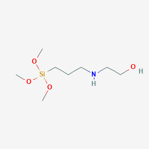 molecular formula C8H21NO4Si B14675889 2-{[3-(Trimethoxysilyl)propyl]amino}ethan-1-ol CAS No. 39701-18-3