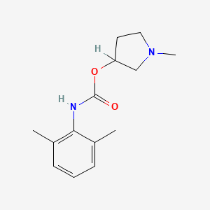 2,6-Dimethylcarbanilic acid, N-methyl-3-pyrrolidinyl ester