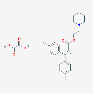 Cyclopropanecarboxylic acid, 2,2-bis(4-methylphenyl)-, 2-(1-piperidinyl)ethyl ester, ethanedioate