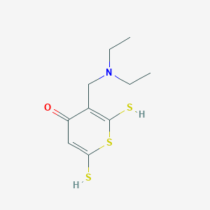 3-[(Diethylamino)methyl]-2,6-bis(sulfanyl)-4H-thiopyran-4-one