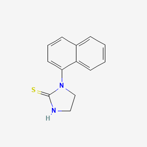 molecular formula C13H12N2S B14675938 1-Naphthalen-1-ylimidazolidine-2-thione CAS No. 30488-00-7