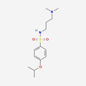 molecular formula C14H24N2O3S B14675943 Benzenesulfonamide, N-(3-dimethylaminopropyl)-p-isopropoxy- CAS No. 32410-98-3