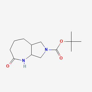 molecular formula C13H22N2O3 B1467595 tert-Butyl 2-oxooctahydropyrrolo[3,4-b]azepine-7(1H)-carboxylate CAS No. 1353499-73-6