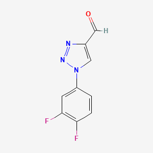 molecular formula C9H5F2N3O B1467599 1-(3,4-二氟苯基)-1H-1,2,3-三唑-4-甲醛 CAS No. 1531992-54-7